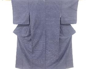 亀甲絣柄織り出し手織り紬着物